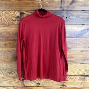 Vintage LL Bean Turtleneck Dark Red - Womens M